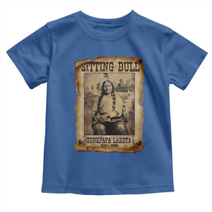 Sitting Bull Toddler T Shirt Native American Indian Chief Hunkpapa Lakota Sioux TS10 Royal Blue Print Your Wear