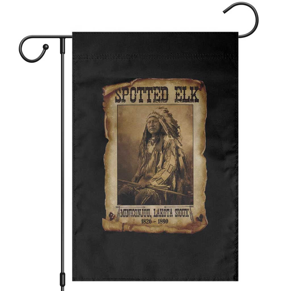 Spotted Elk Garden Flag Lakota Sioux Miniconjou Chief Native American History TS10 Black Print Your Wear