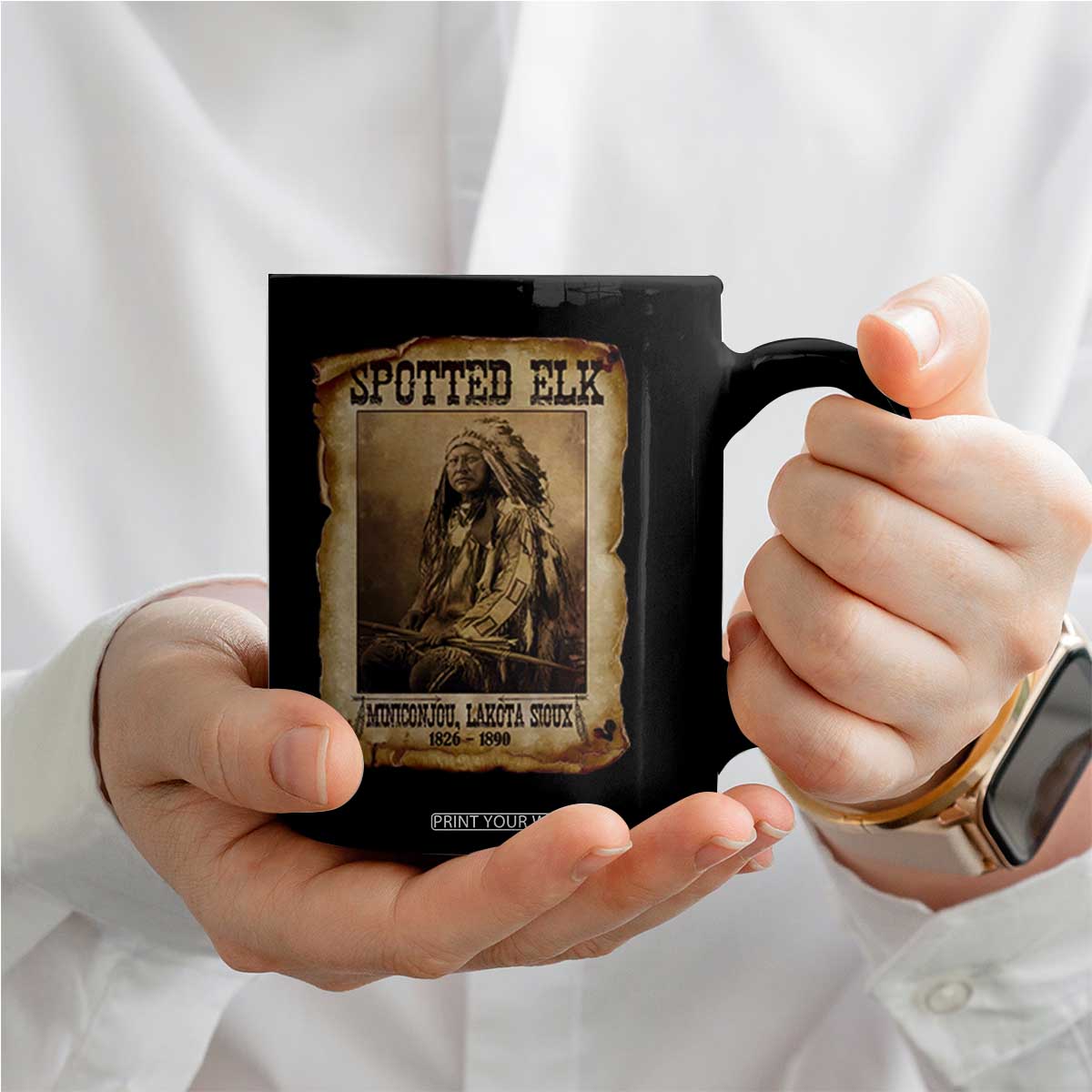 Spotted Elk Coffee Mug Lakota Sioux Miniconjou Chief Native American History TS10 Print Your Wear