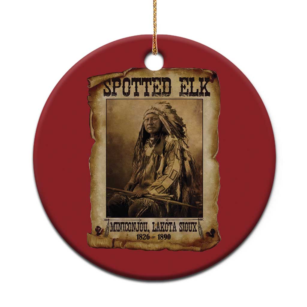 Spotted Elk Christmas Ornament Lakota Sioux Miniconjou Chief Native American History TS10 Print Your Wear