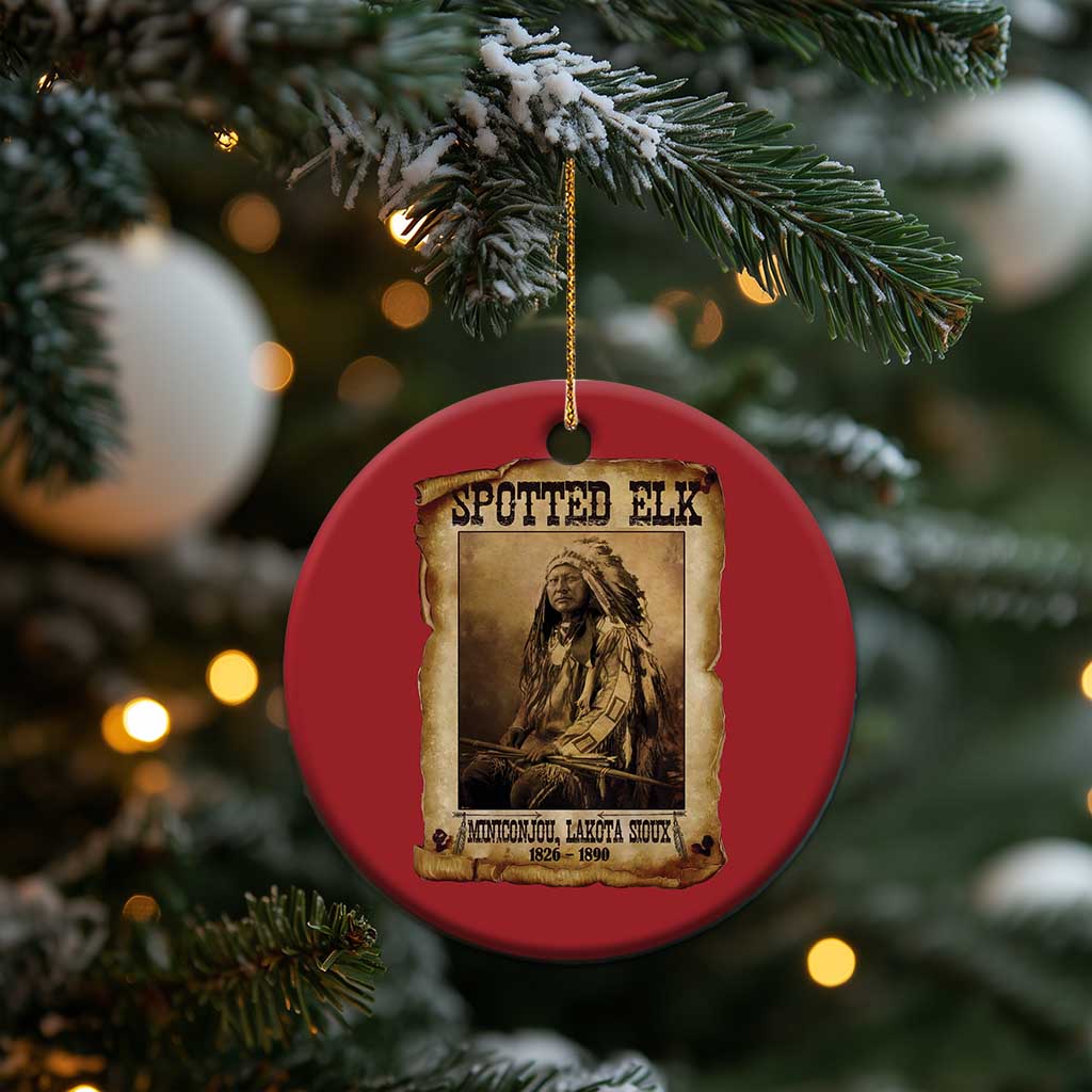 Spotted Elk Christmas Ornament Lakota Sioux Miniconjou Chief Native American History TS10 Print Your Wear