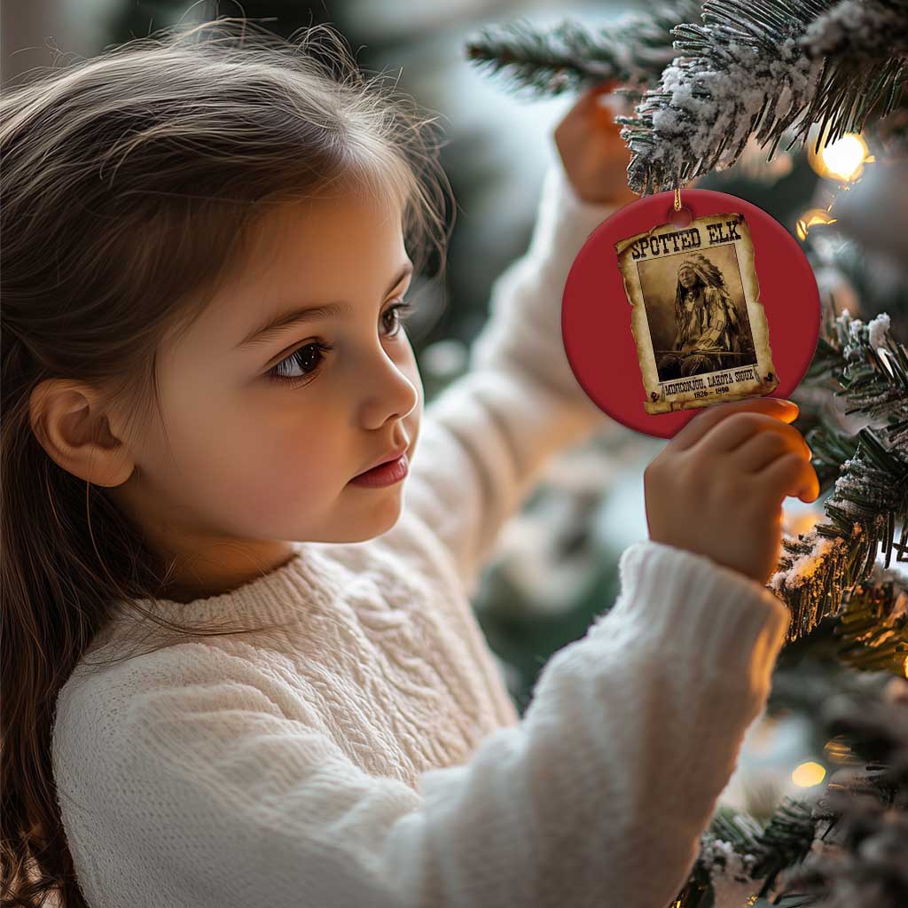 Spotted Elk Christmas Ornament Lakota Sioux Miniconjou Chief Native American History TS10 Print Your Wear