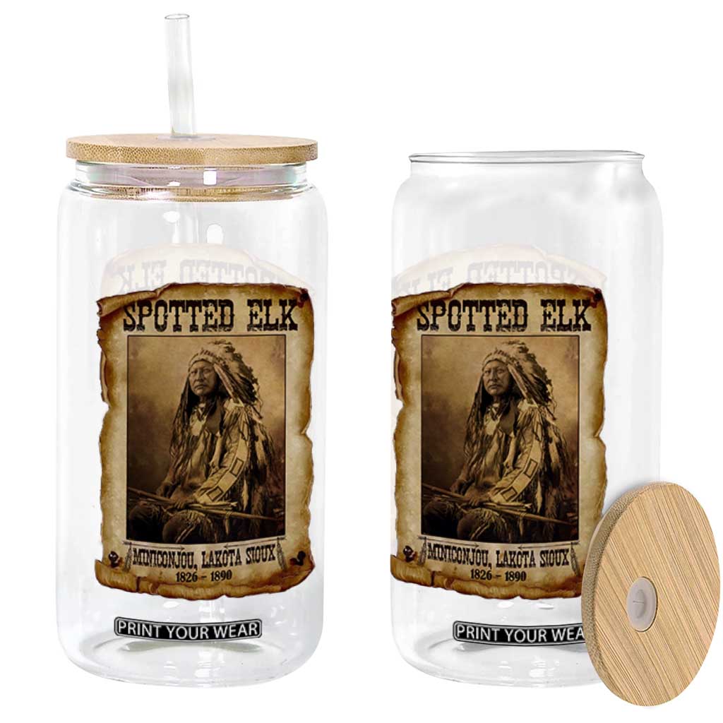 Spotted Elk Glass Can Lakota Sioux Miniconjou Chief Native American History TS10 Print Your Wear