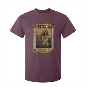 Spotted Elk T Shirt For Kid Lakota Sioux Miniconjou Chief Native American History TS10 Maroon Print Your Wear