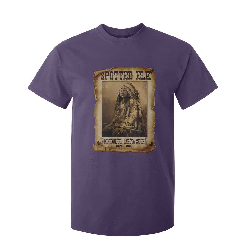 Spotted Elk T Shirt For Kid Lakota Sioux Miniconjou Chief Native American History TS10 Purple Print Your Wear