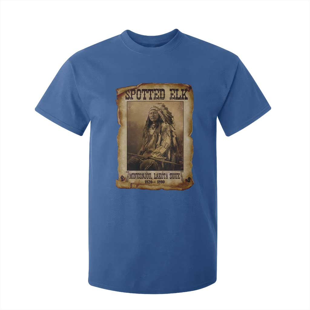 Spotted Elk T Shirt For Kid Lakota Sioux Miniconjou Chief Native American History TS10 Royal Blue Print Your Wear