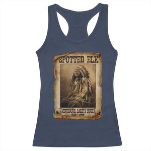 Spotted Elk Racerback Tank Top Lakota Sioux Miniconjou Chief Native American History TS10 Navy Print Your Wear