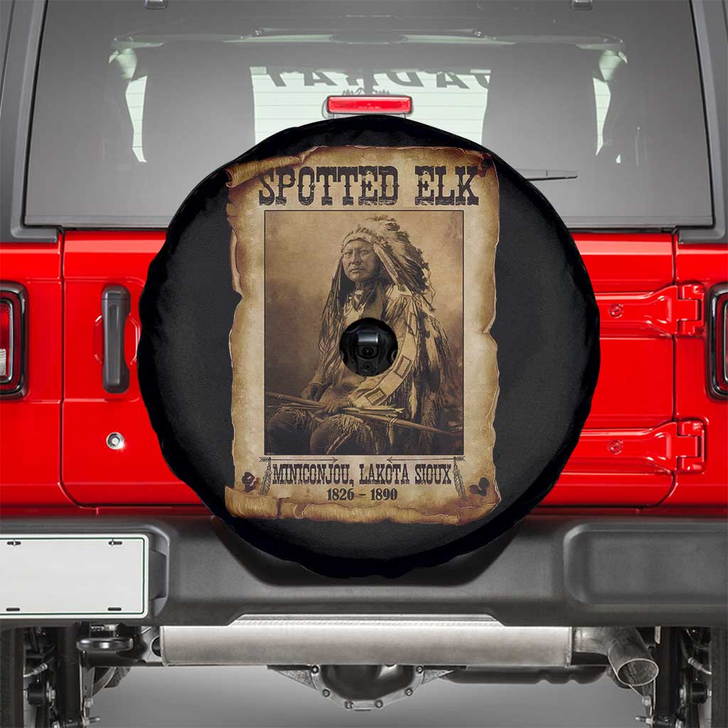 Spotted Elk Spare Tire Cover Lakota Sioux Miniconjou Chief Native American History TS10 Black Print Your Wear