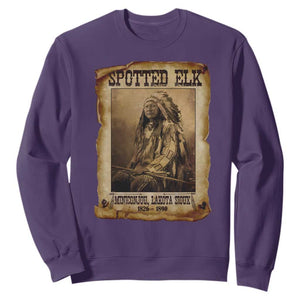 Spotted Elk Sweatshirt Lakota Sioux Miniconjou Chief Native American History TS10 Purple Print Your Wear
