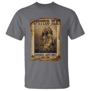Spotted Elk T Shirt Lakota Sioux Miniconjou Chief Native American History TS10 Charcoal Print Your Wear
