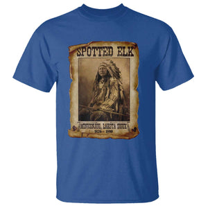 Spotted Elk T Shirt Lakota Sioux Miniconjou Chief Native American History TS10 Royal Blue Print Your Wear