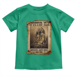 Spotted Elk Toddler T Shirt Lakota Sioux Miniconjou Chief Native American History TS10 Irish Green Print Your Wear