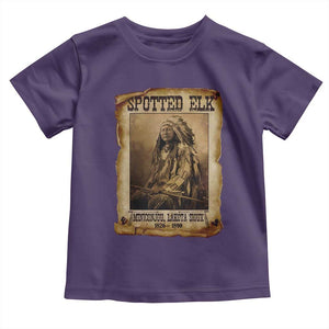 Spotted Elk Toddler T Shirt Lakota Sioux Miniconjou Chief Native American History TS10 Purple Print Your Wear