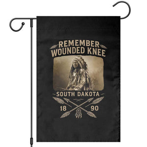 Remember Wounded Knee Garden Flag Spotted Elk Lakota Sioux Native American History TS10 Black Print Your Wear