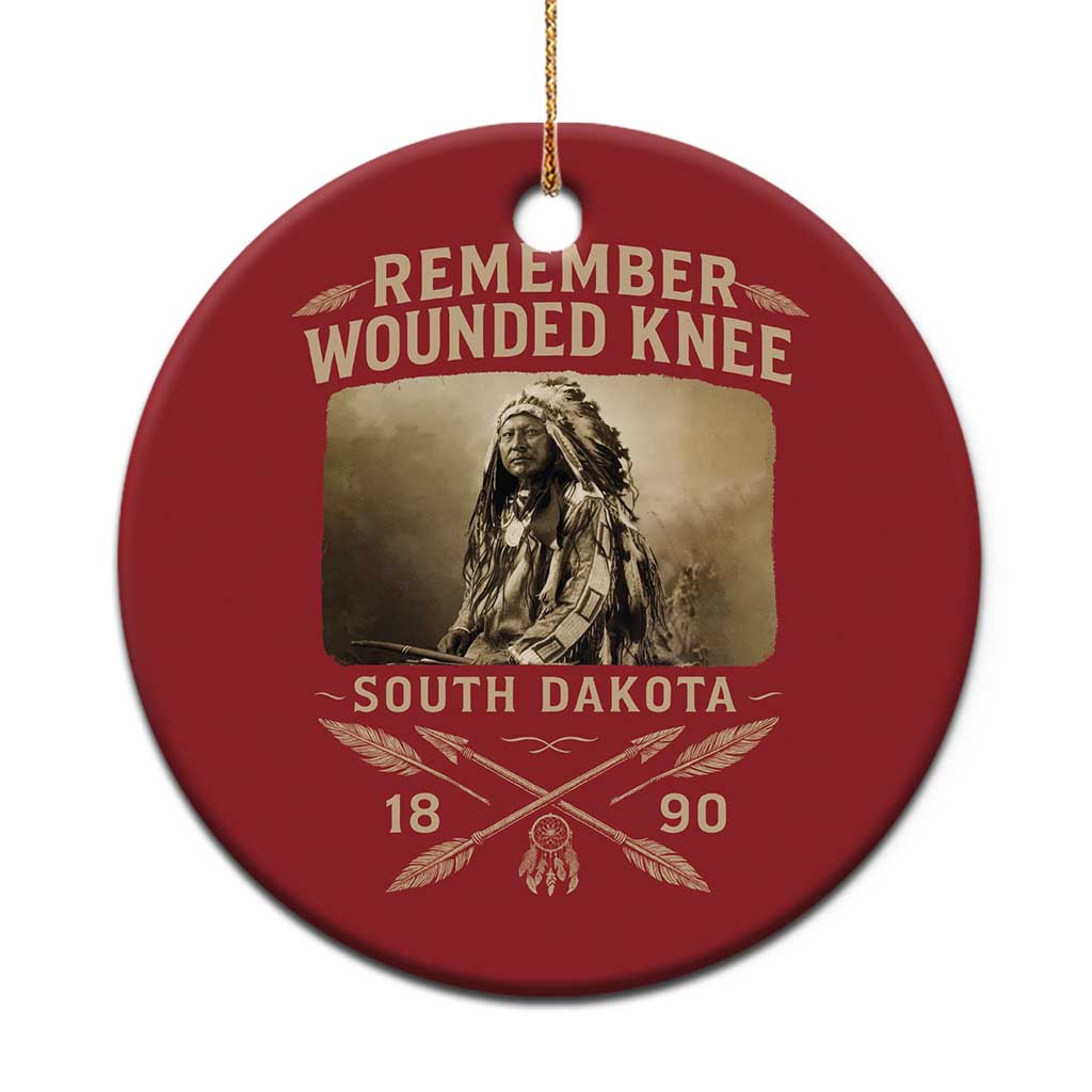 Remember Wounded Knee Christmas Ornament Spotted Elk Lakota Sioux Native American History TS10 Print Your Wear