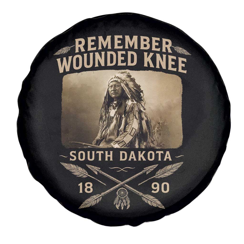 Remember Wounded Knee Spare Tire Cover Spotted Elk Lakota Sioux Native American History TS10 Print Your Wear