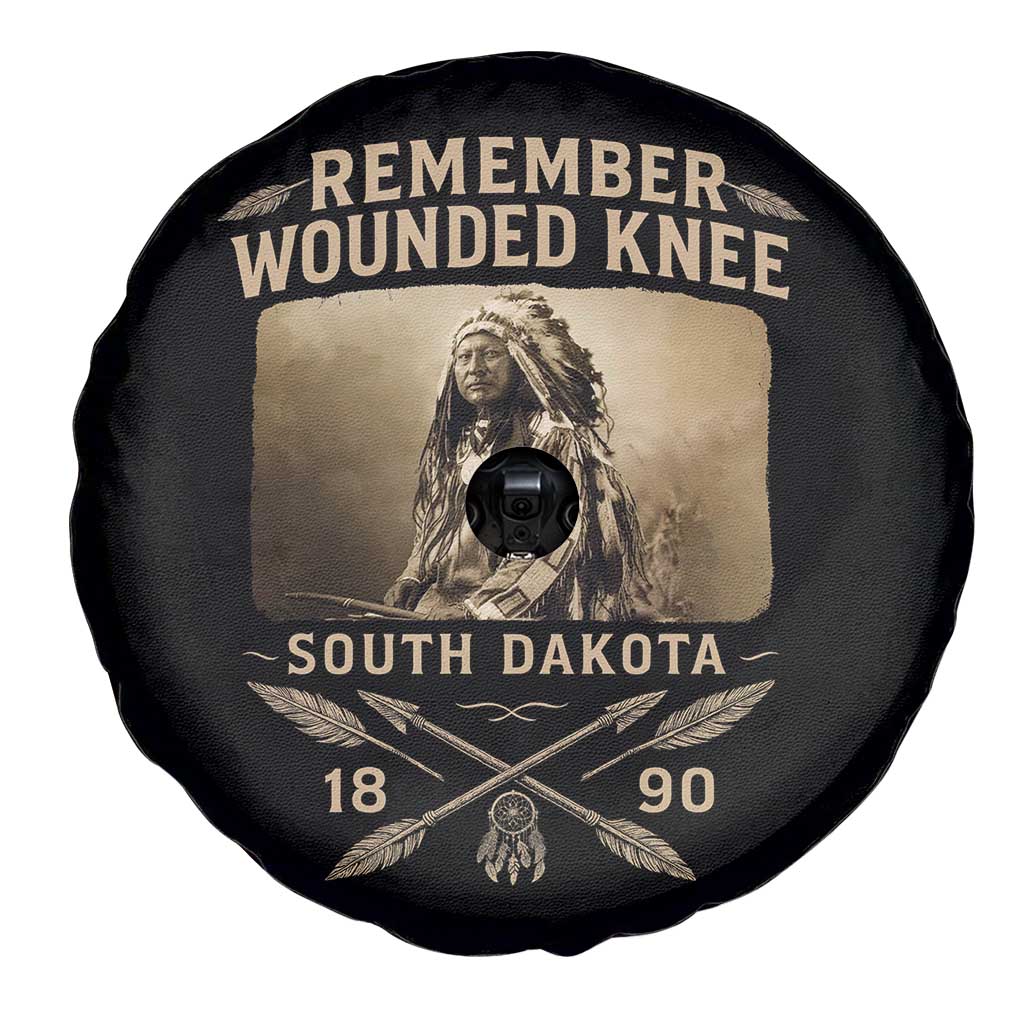 Remember Wounded Knee Spare Tire Cover Spotted Elk Lakota Sioux Native American History TS10 Print Your Wear