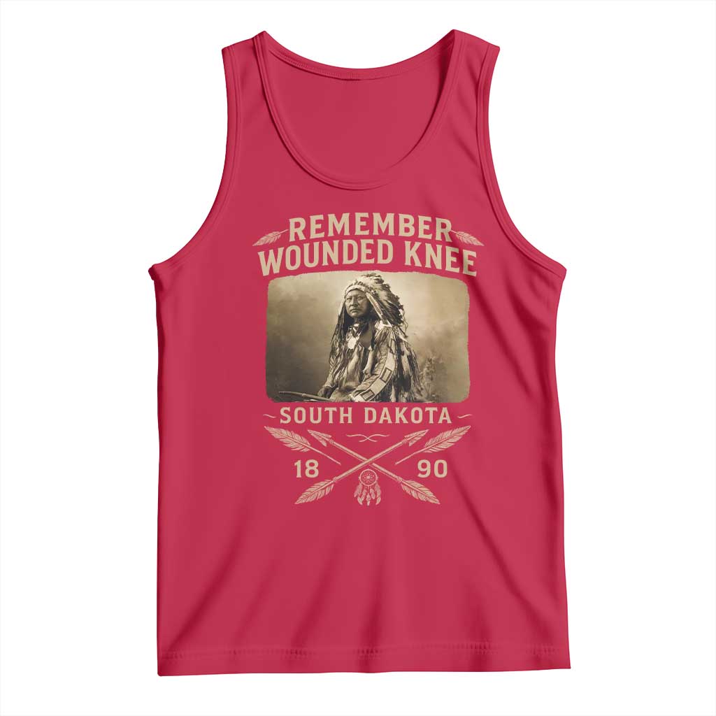 Remember Wounded Knee Tank Top Spotted Elk Lakota Sioux Native American History TS10 Red Print Your Wear