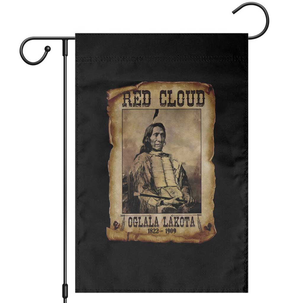 Red Cloud Garden Flag Oglala Lakota Sioux Native American Chief Warrior History TS10 Black Print Your Wear