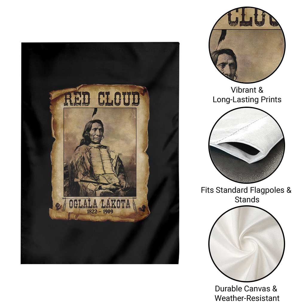 Red Cloud Garden Flag Oglala Lakota Sioux Native American Chief Warrior History TS10 Print Your Wear