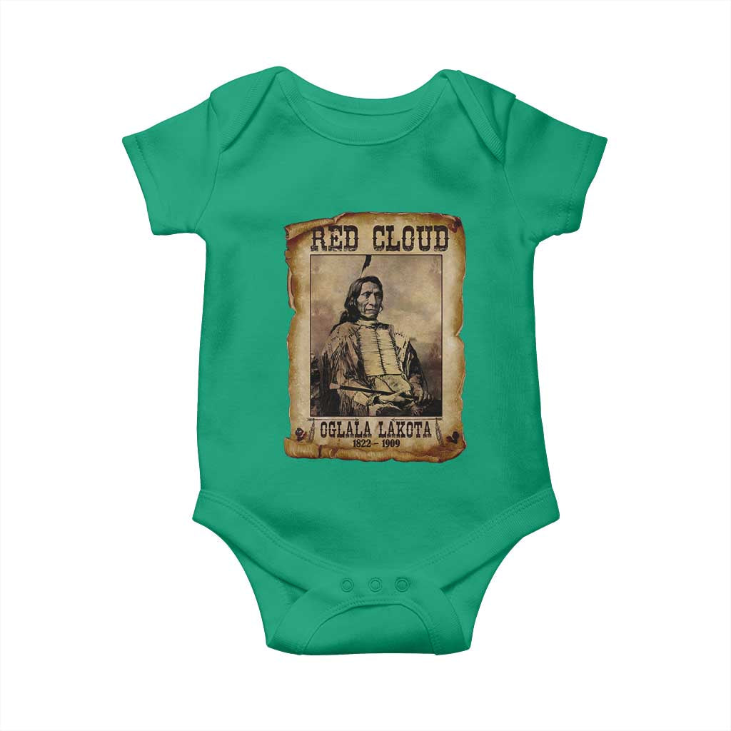 Red Cloud Baby Onesie Oglala Lakota Sioux Native American Chief Warrior History TS10 Irish Green Print Your Wear