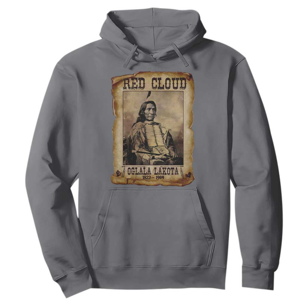 Red Cloud Hoodie Oglala Lakota Sioux Native American Chief Warrior History TS10 Charcoal Print Your Wear