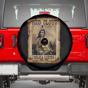 Red Cloud Spare Tire Cover Oglala Lakota Sioux Native American Chief Warrior History TS10 Black Print Your Wear
