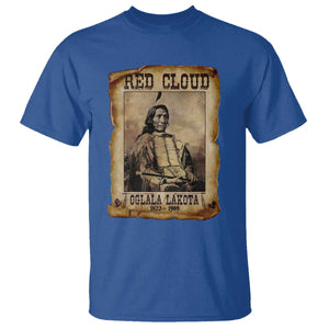Red Cloud T Shirt Oglala Lakota Sioux Native American Chief Warrior History TS10 Royal Blue Print Your Wear