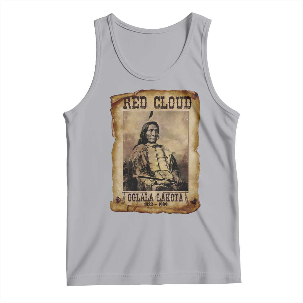 Red Cloud Tank Top Oglala Lakota Sioux Native American Chief Warrior History TS10 Athletic Heather Print Your Wear