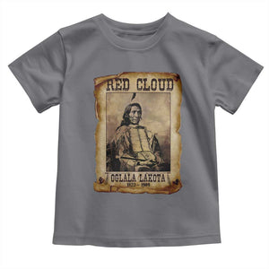 Red Cloud Toddler T Shirt Oglala Lakota Sioux Native American Chief Warrior History TS10 Charcoal Print Your Wear