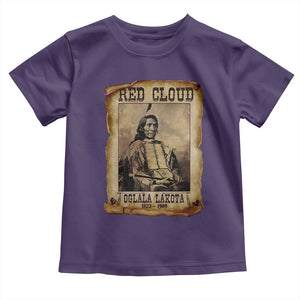 Red Cloud Toddler T Shirt Oglala Lakota Sioux Native American Chief Warrior History TS10 Purple Print Your Wear