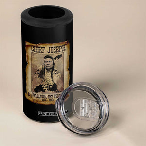 Chief Joseph 4 in 1 Can Cooler Tumbler Wallowa Nez Perce Native American Leader History TS10 Print Your Wear