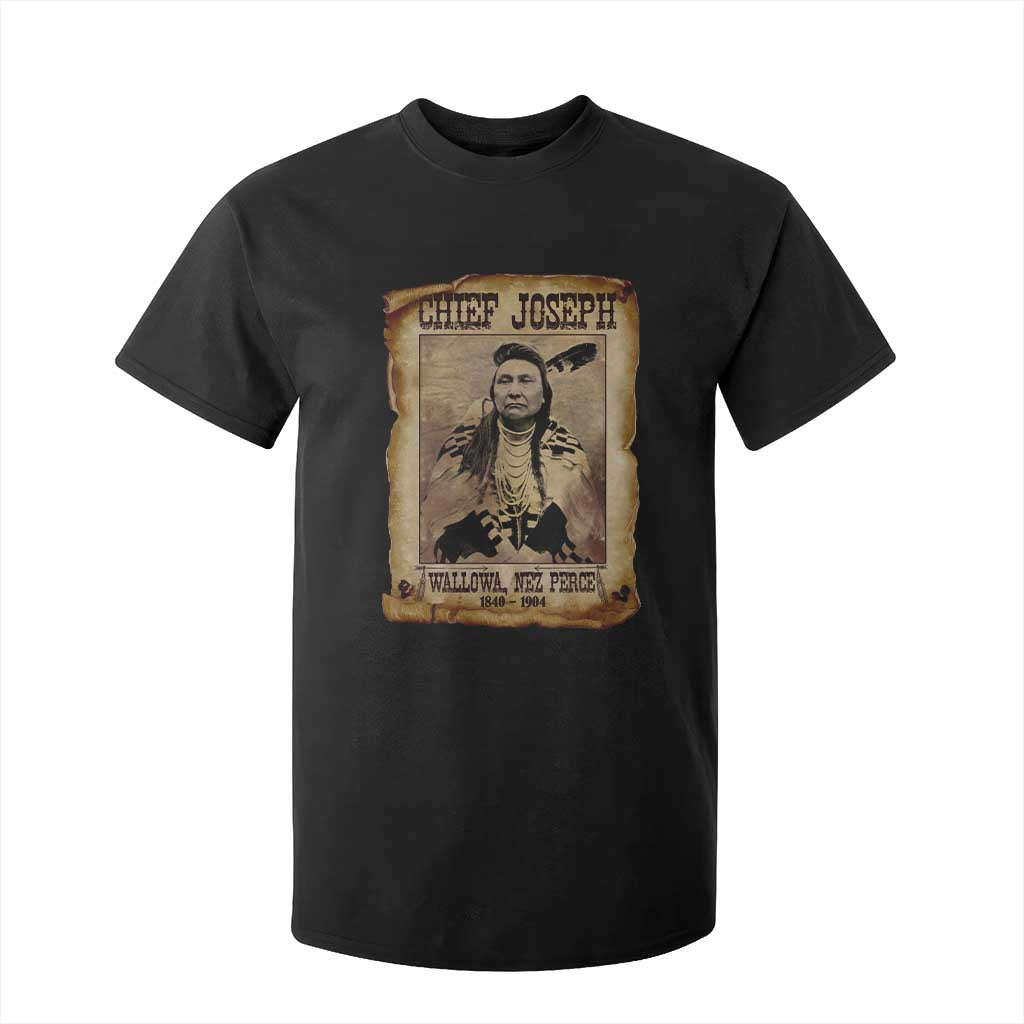 Chief Joseph T Shirt For Kid Wallowa Nez Perce Native American Leader History TS10 Black Print Your Wear