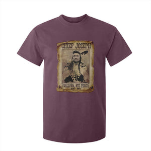Chief Joseph T Shirt For Kid Wallowa Nez Perce Native American Leader History TS10 Maroon Print Your Wear