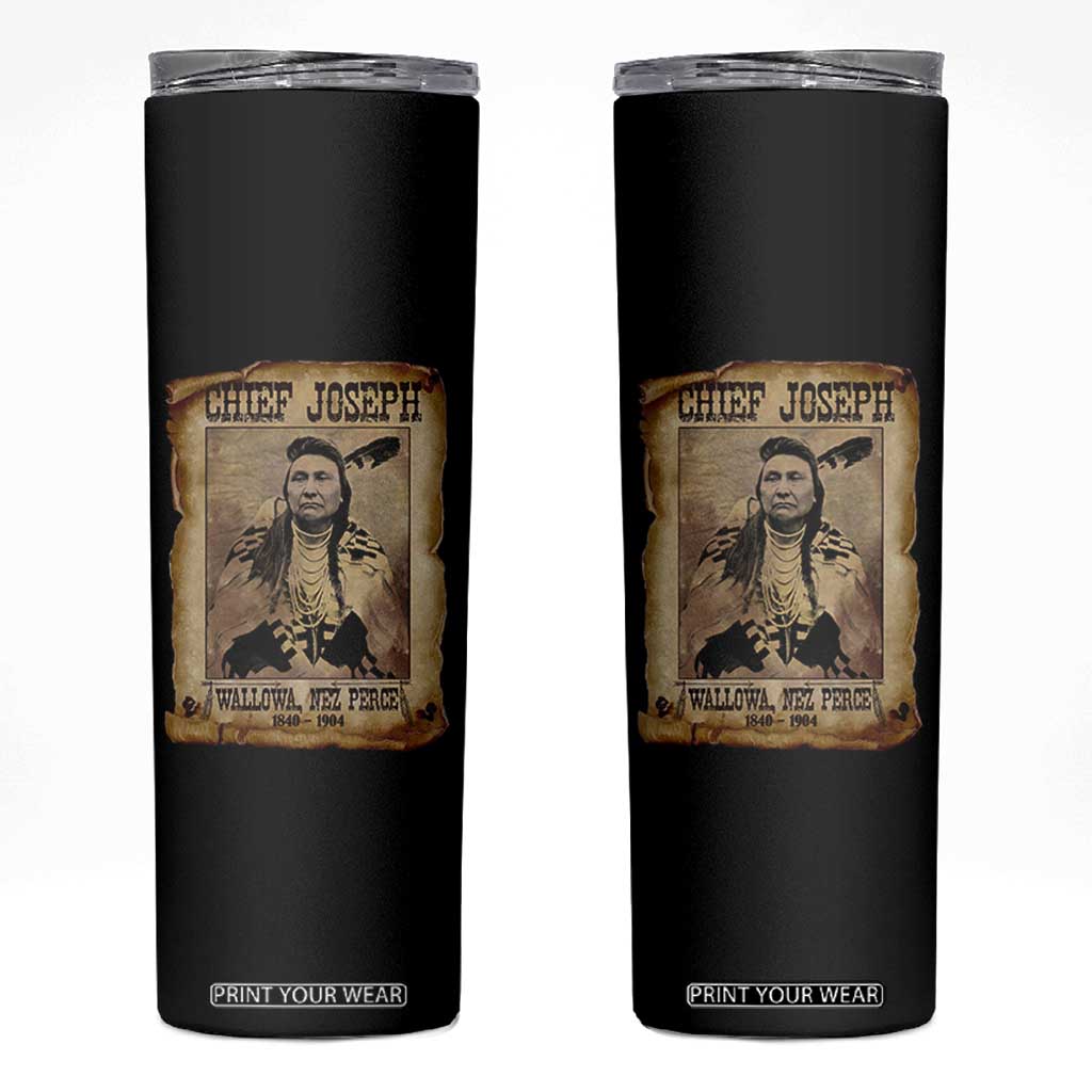 Chief Joseph Skinny Tumbler Wallowa Nez Perce Native American Leader History TS10 Black Print Your Wear
