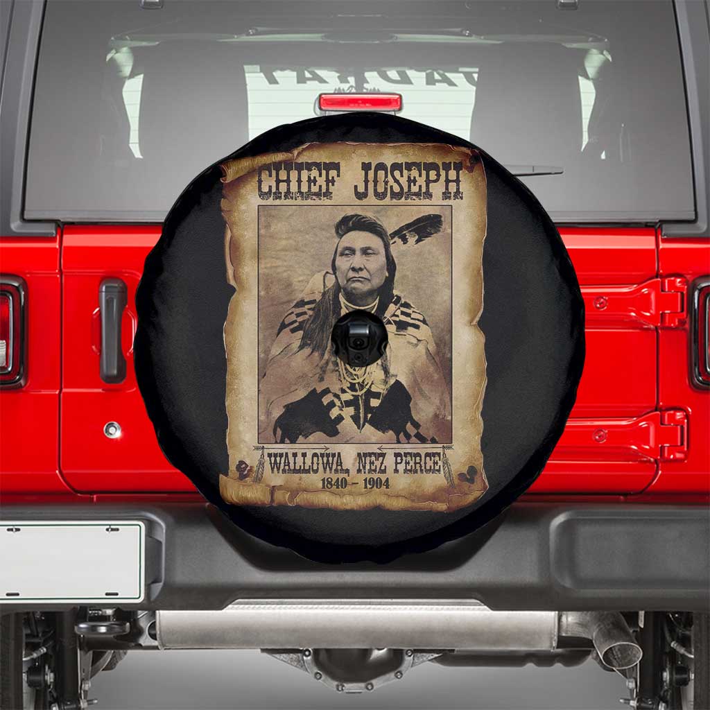 Chief Joseph Spare Tire Cover Wallowa Nez Perce Native American Leader History TS10 Black Print Your Wear