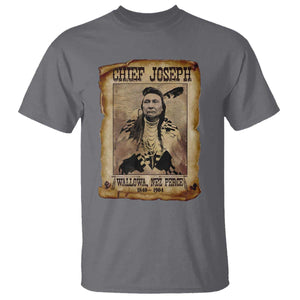 Chief Joseph T Shirt Wallowa Nez Perce Native American Leader History TS10 Charcoal Print Your Wear