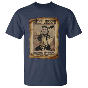 Chief Joseph T Shirt Wallowa Nez Perce Native American Leader History TS10 Navy Print Your Wear