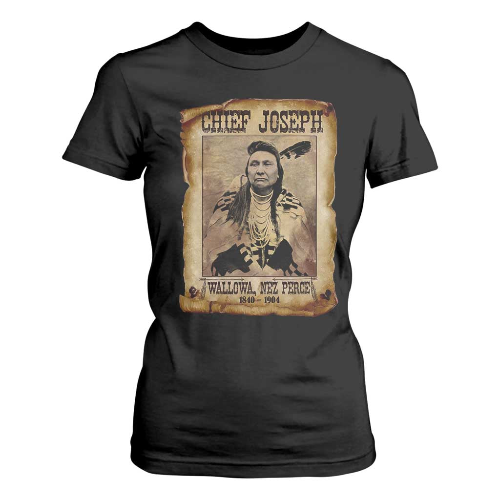Chief Joseph T Shirt For Women Wallowa Nez Perce Native American Leader History TS10 Black Print Your Wear