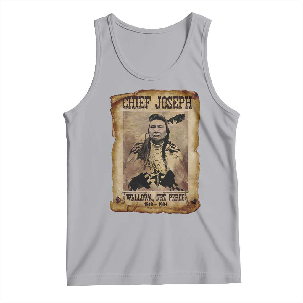Chief Joseph Tank Top Wallowa Nez Perce Native American Leader History TS10 Athletic Heather Print Your Wear
