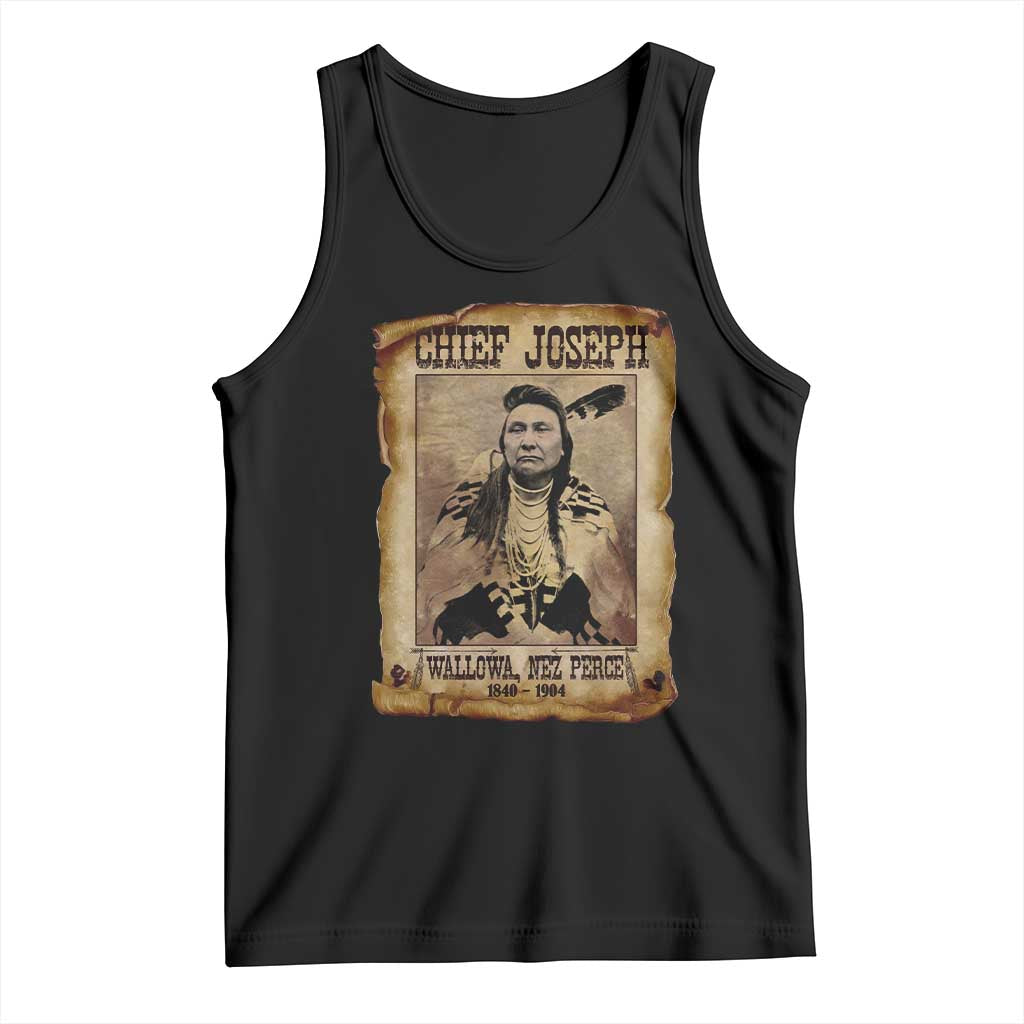 Chief Joseph Tank Top Wallowa Nez Perce Native American Leader History TS10 Black Print Your Wear