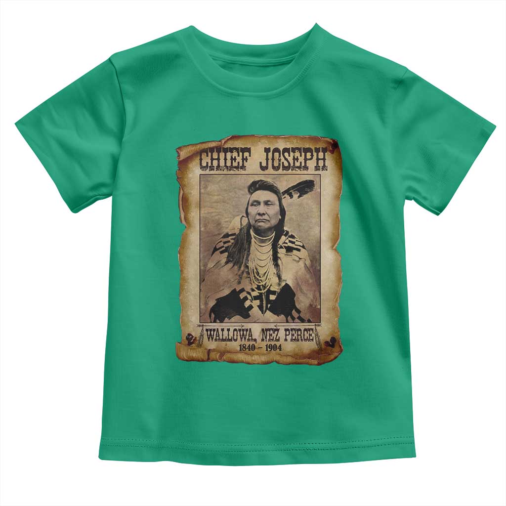 Chief Joseph Toddler T Shirt Wallowa Nez Perce Native American Leader History TS10 Irish Green Print Your Wear