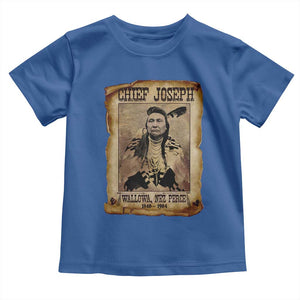 Chief Joseph Toddler T Shirt Wallowa Nez Perce Native American Leader History TS10 Royal Blue Print Your Wear