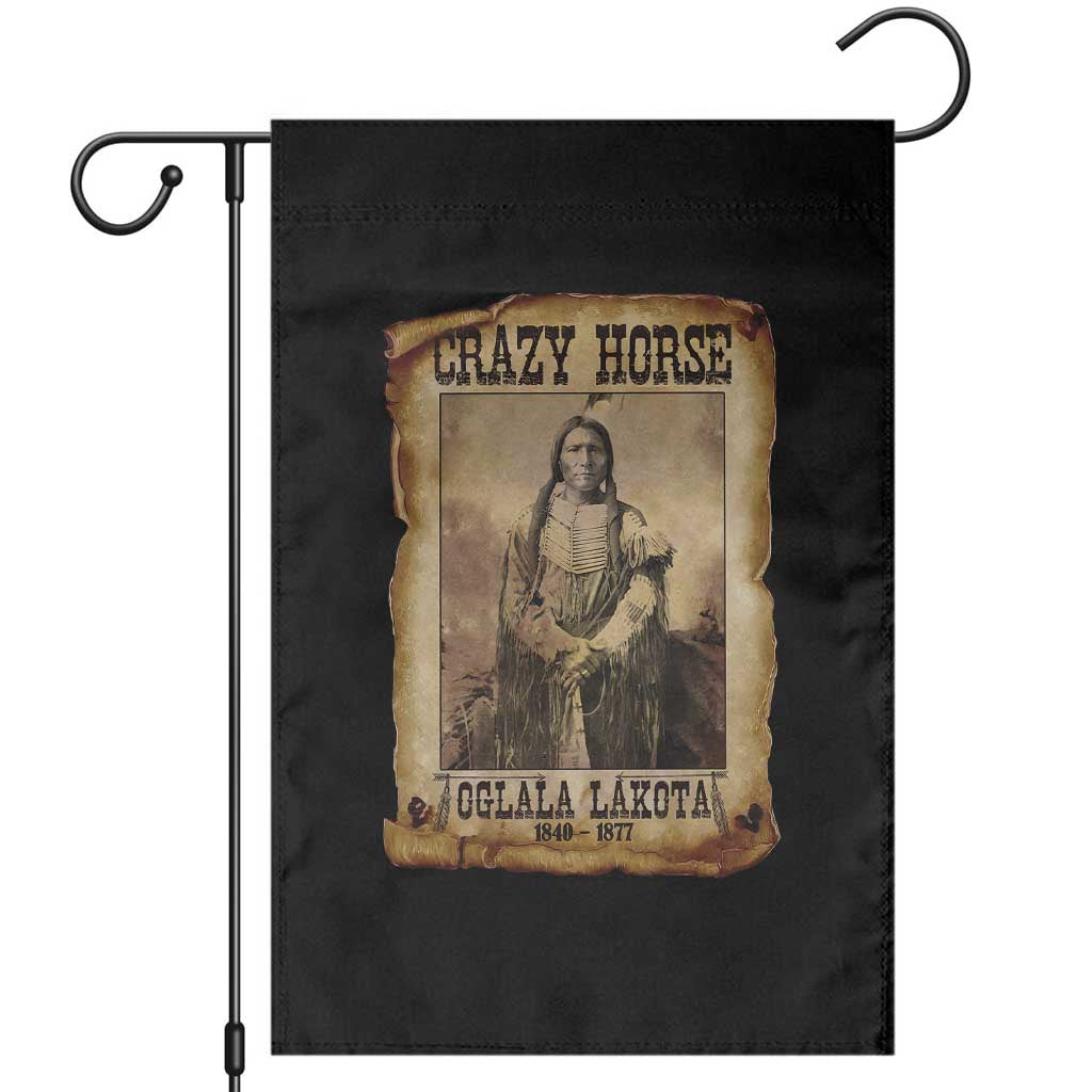 Crazy Horse Garden Flag Legendary Oglala Sioux Lakota Leader Native American Indian TS10 Black Print Your Wear