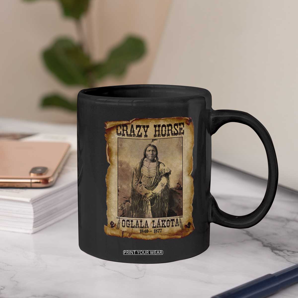 Crazy Horse Coffee Mug Legendary Oglala Sioux Lakota Leader Native American Indian TS10 Print Your Wear