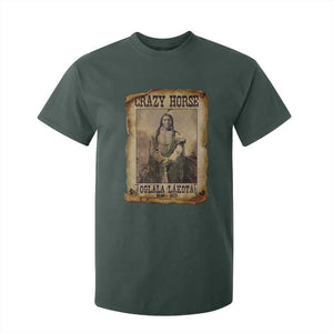 Crazy Horse T Shirt For Kid Legendary Oglala Sioux Lakota Leader Native American Indian TS10 Dark Forest Green Print Your Wear