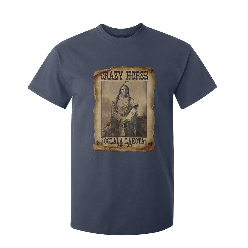 Crazy Horse T Shirt For Kid Legendary Oglala Sioux Lakota Leader Native American Indian TS10 Navy Print Your Wear