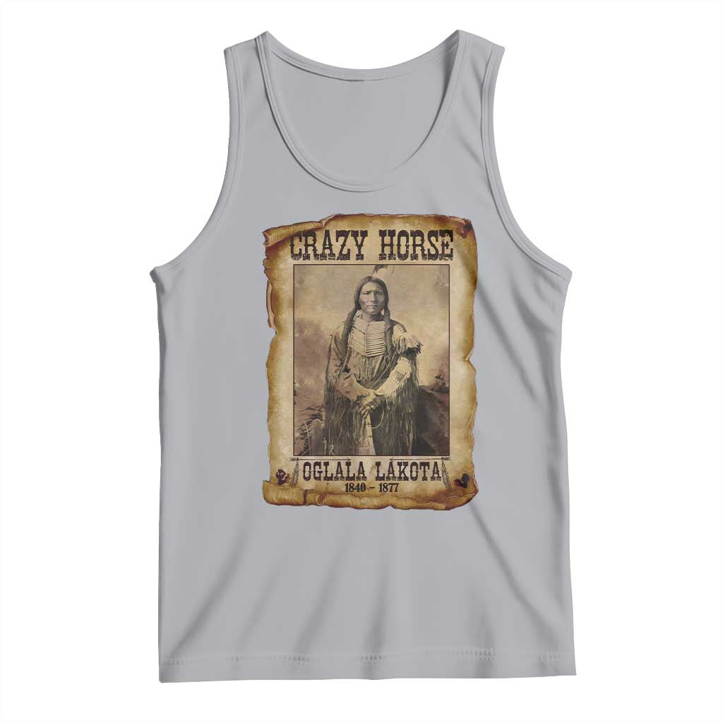 Crazy Horse Tank Top Legendary Oglala Sioux Lakota Leader Native American Indian TS10 Athletic Heather Print Your Wear