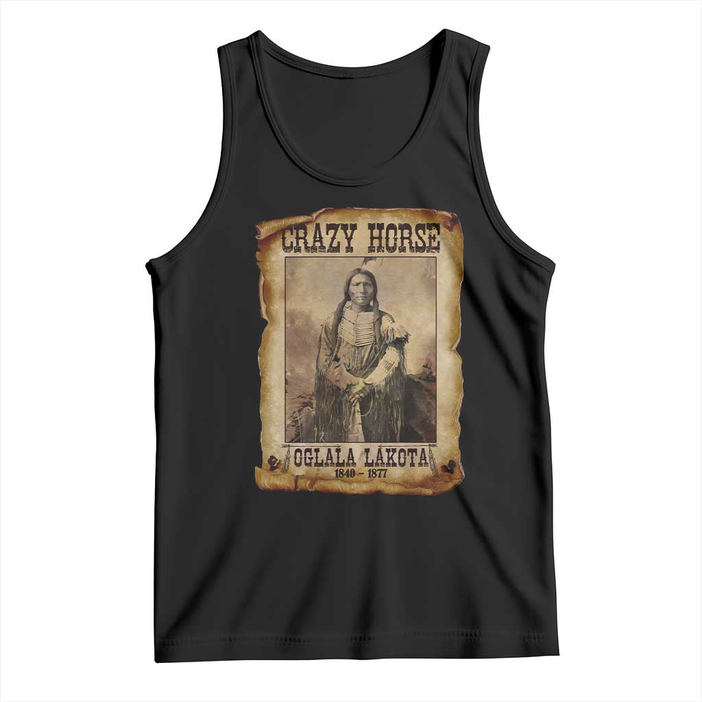 Crazy Horse Tank Top Legendary Oglala Sioux Lakota Leader Native American Indian TS10 Black Print Your Wear