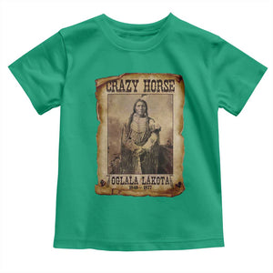 Crazy Horse Toddler T Shirt Legendary Oglala Sioux Lakota Leader Native American Indian TS10 Irish Green Print Your Wear